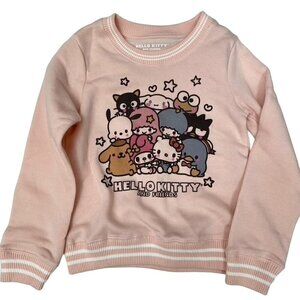 Girls' Hello Kitty & Friends Dreamy Pullover Sweatshirt Pink Sizes Med/ XL